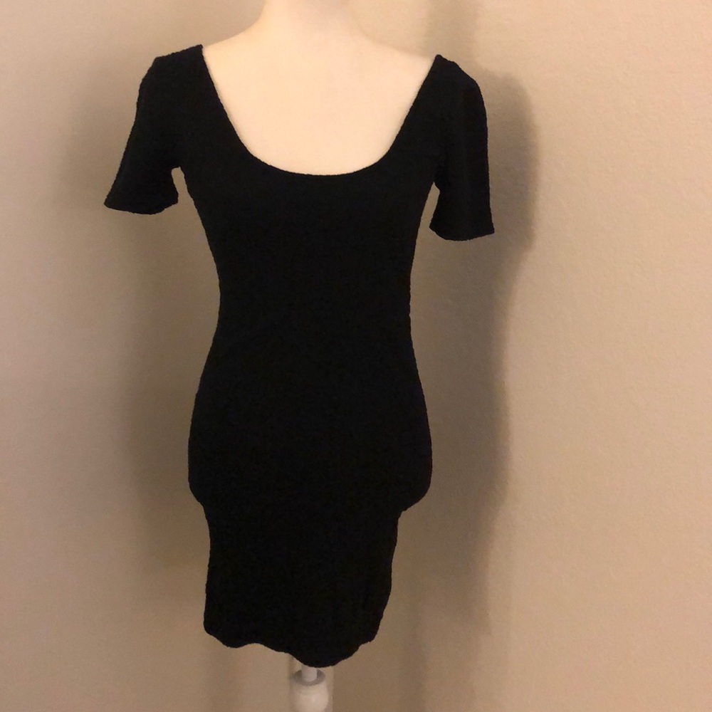 Black mini dress